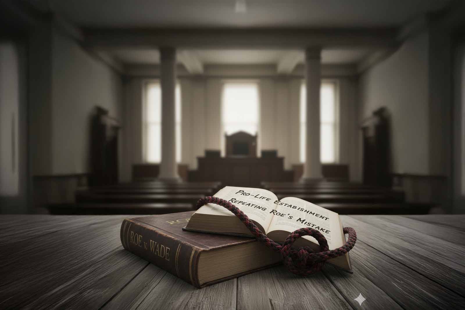 Scales of justice over an unborn child's silhouette